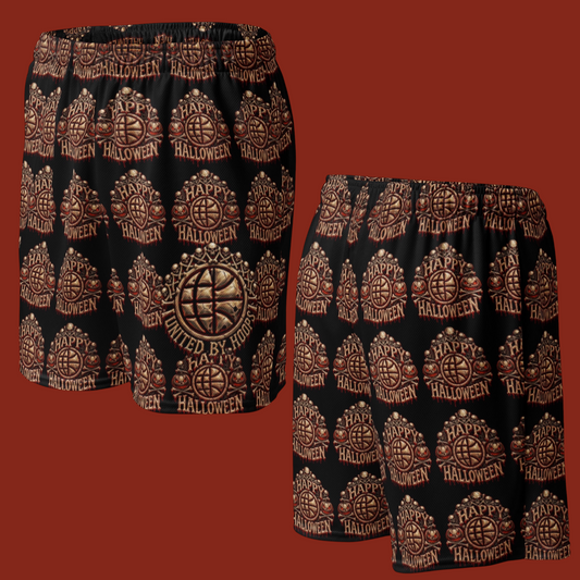 Eerie Bones Halloween Unisex mesh shorts United By Hoops, LLC
