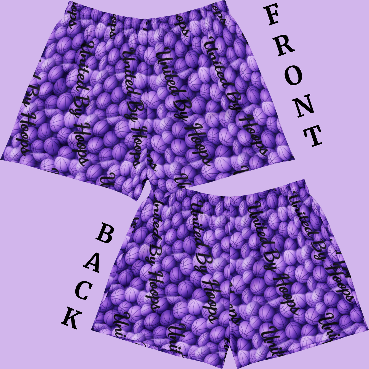 Purp Fade Unisex Athletic Shorts
