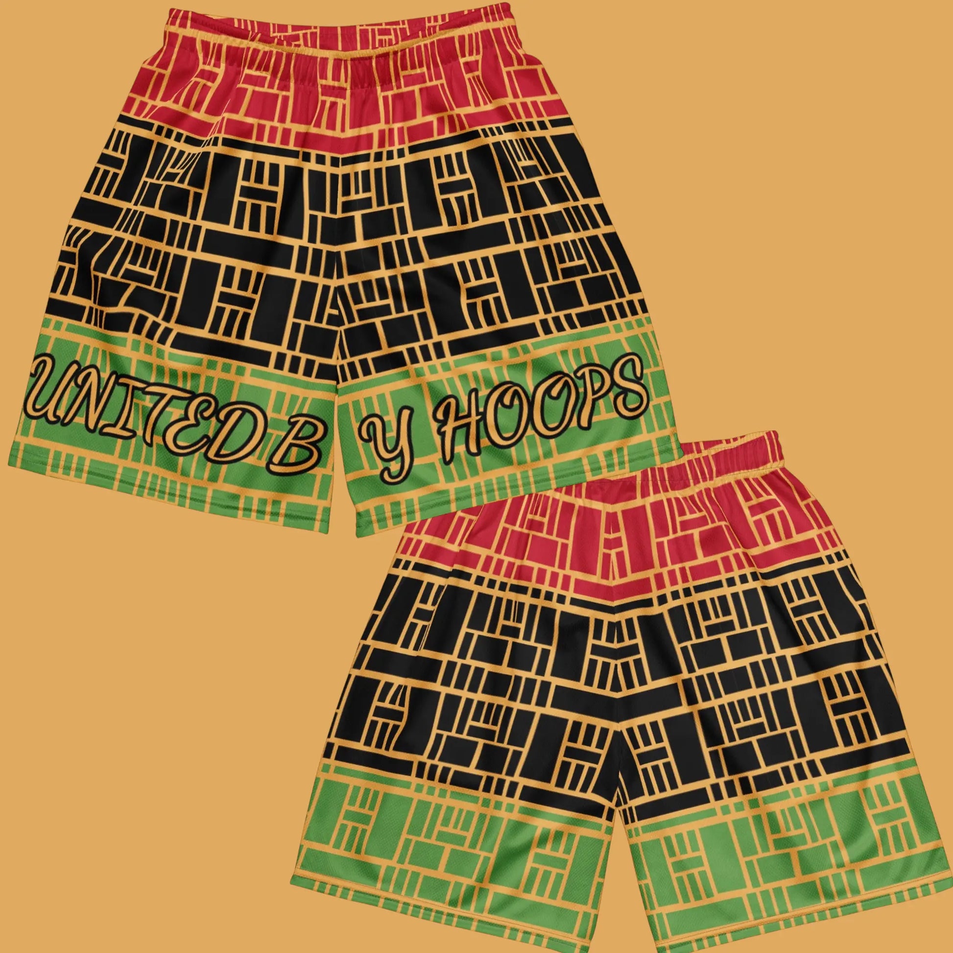 Pan African Unisex Mesh Shorts United By Hoops, LLC