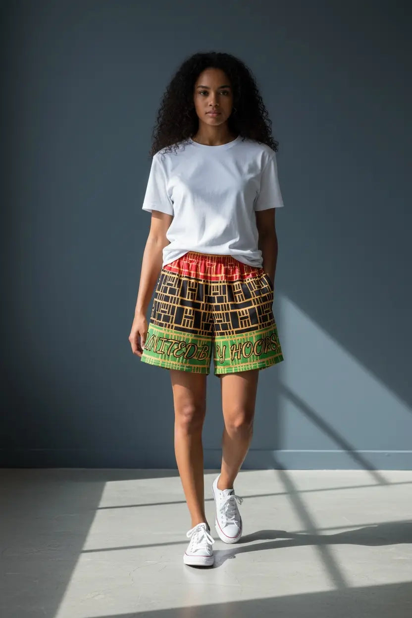 Pan African Unisex Mesh Shorts United By Hoops, LLC