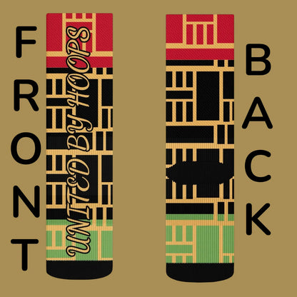 Pan African Unisex Crew socks United By Hoops, LLC