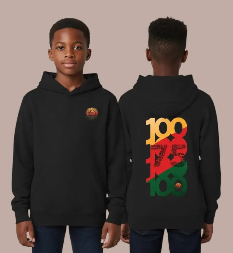 Black History 100 Youth Hoodie United By Hoops, LLC