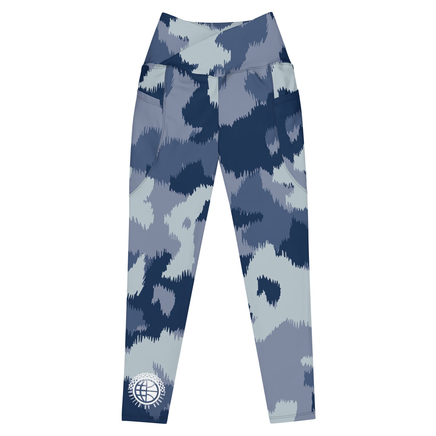 Comfy Blues Crossover Leggings