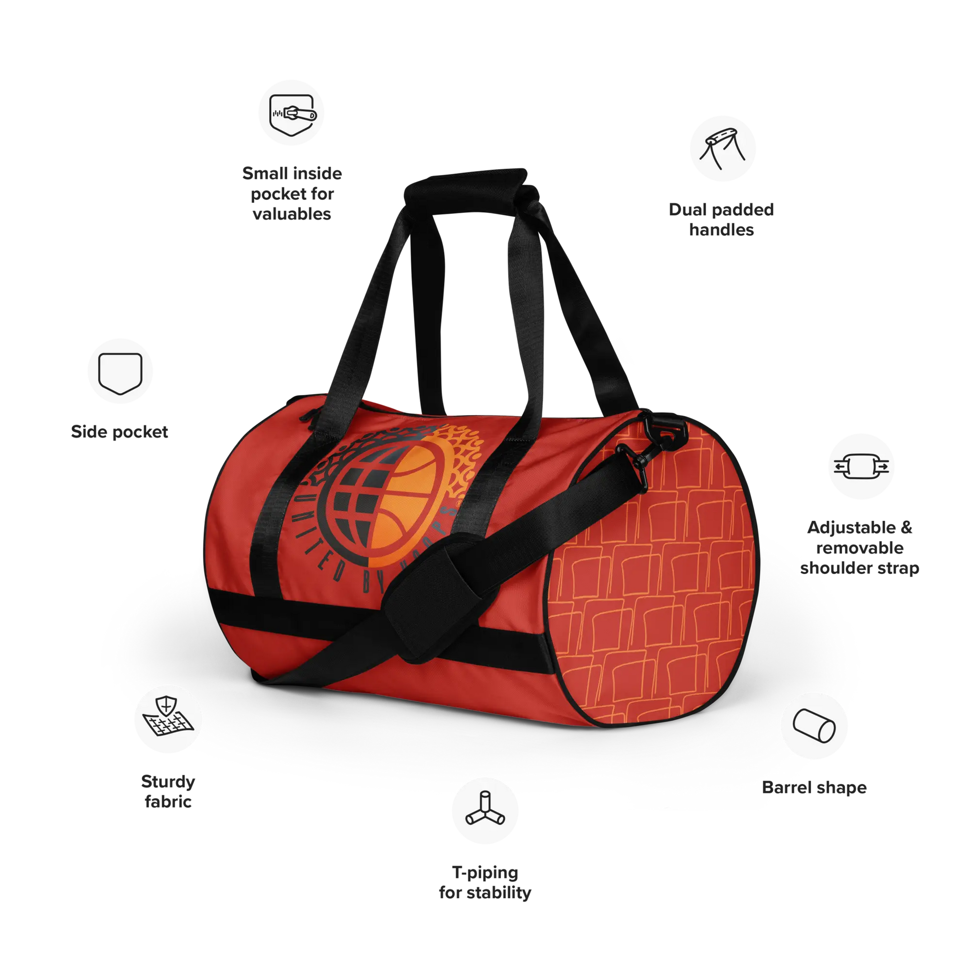 UBH Fellas Gym Bag United By Hoops