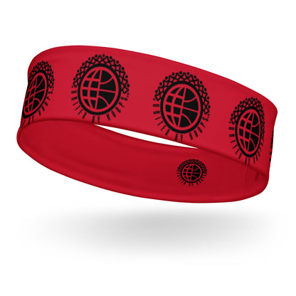 Sweat Block Red Headband