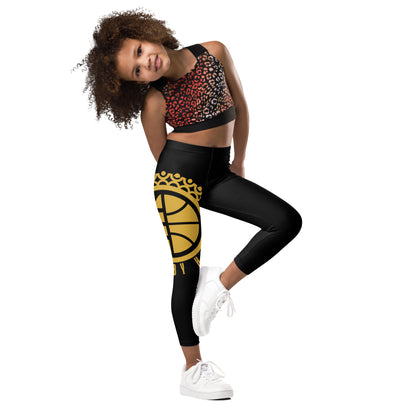 Black 'n' Gold Toddler Leggings