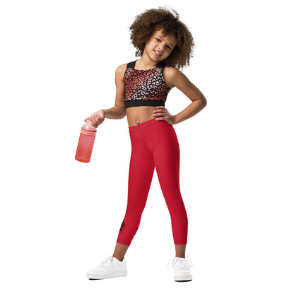 United By Hoops Red w/ Black Toddler Leggings