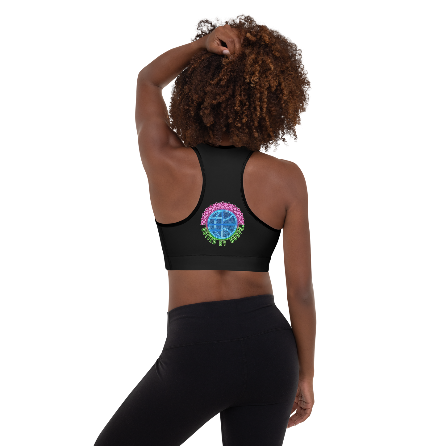 Neon Mix Padded Sports Bra United By Hoops, LLC