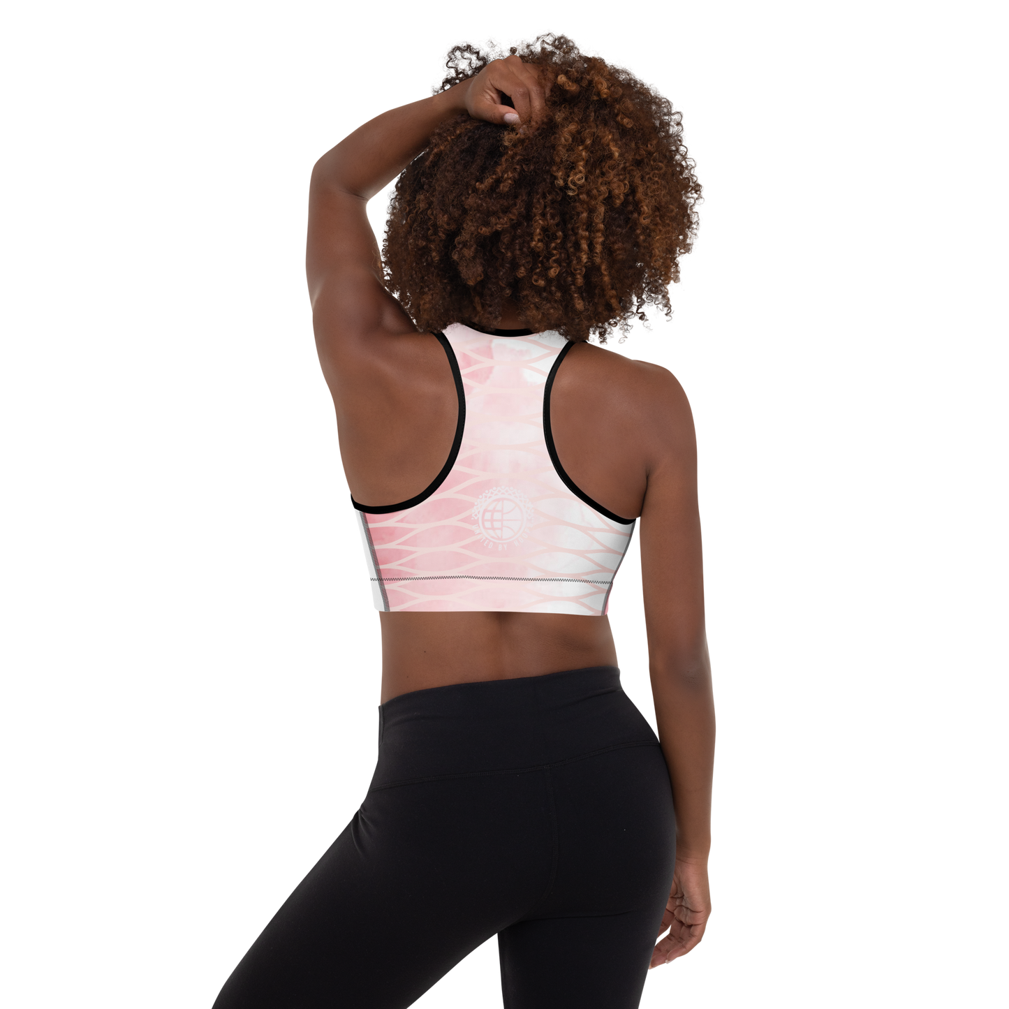 Net Pink Padded Sports Bra United By Hoops, LLC