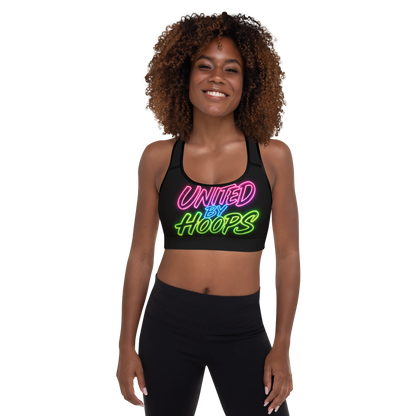 Neon Mix Padded Sports Bra United By Hoops, LLC