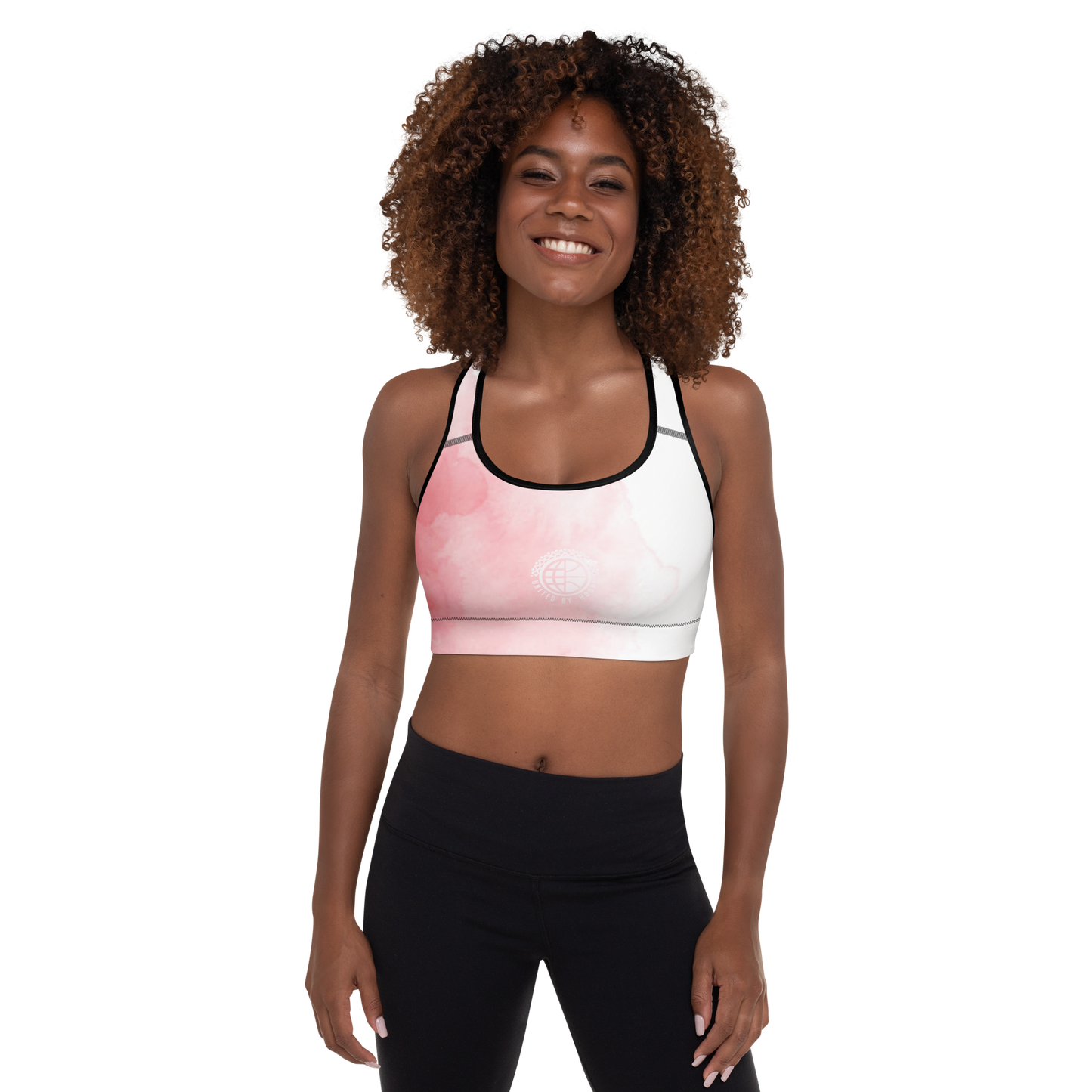 Net Pink Padded Sports Bra United By Hoops, LLC
