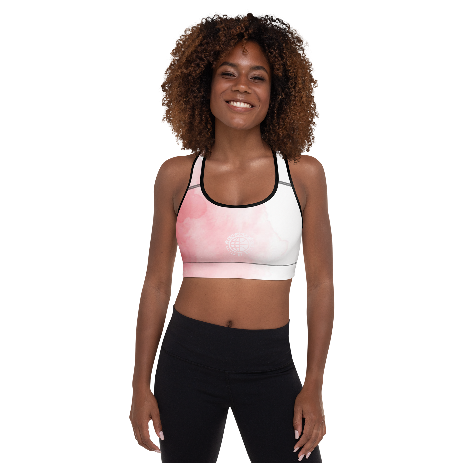 Net Pink Padded Sports Bra United By Hoops, LLC