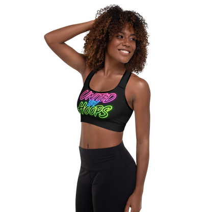 Neon Mix Padded Sports Bra United By Hoops, LLC