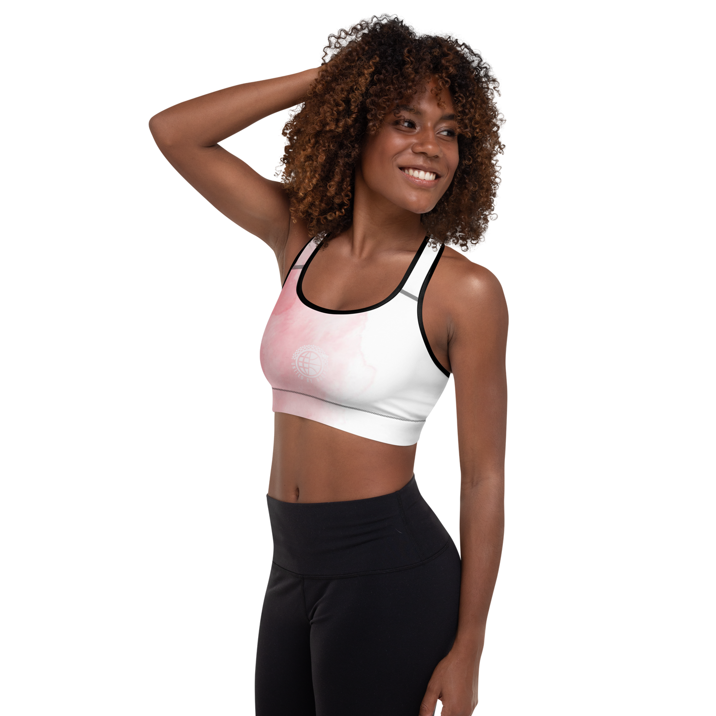 Net Pink Padded Sports Bra United By Hoops, LLC