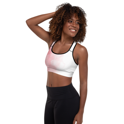 Net Pink Padded Sports Bra United By Hoops, LLC