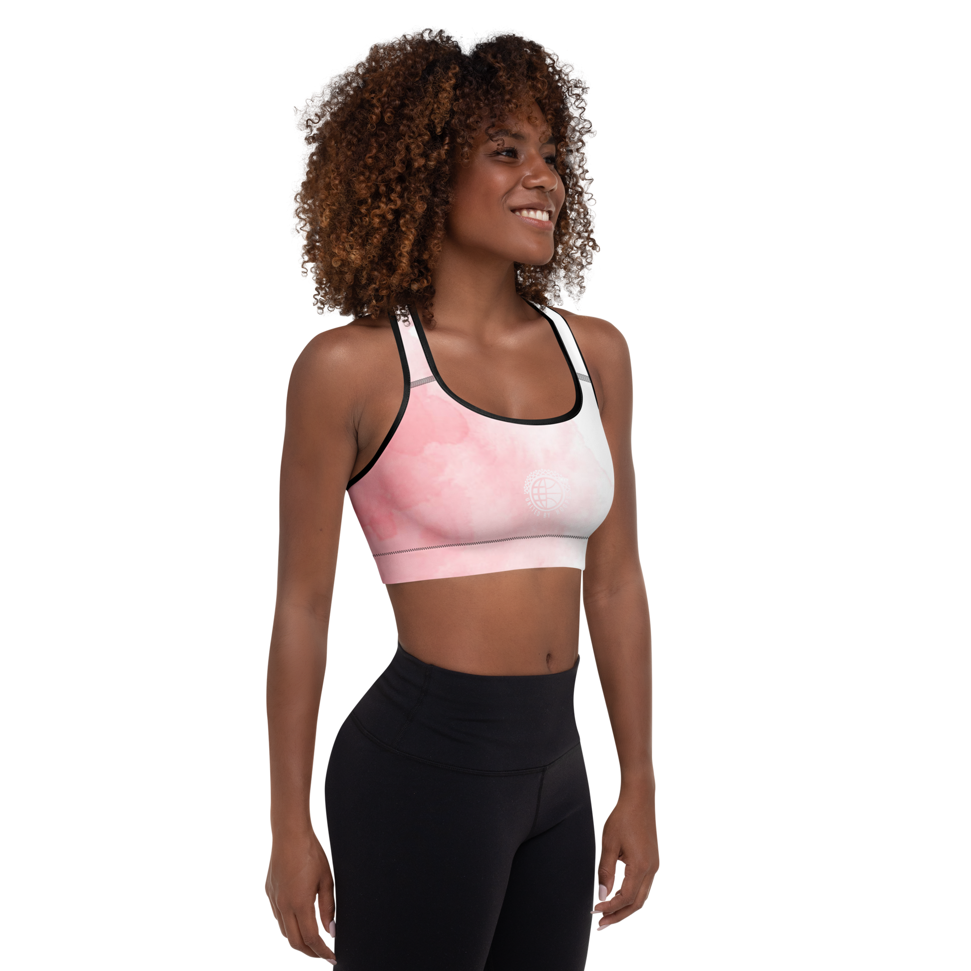 Net Pink Padded Sports Bra United By Hoops, LLC