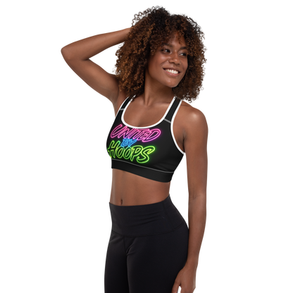 Neon Mix Padded Sports Bra United By Hoops, LLC