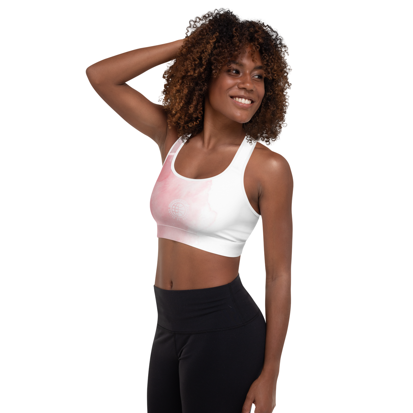 Net Pink Padded Sports Bra United By Hoops, LLC