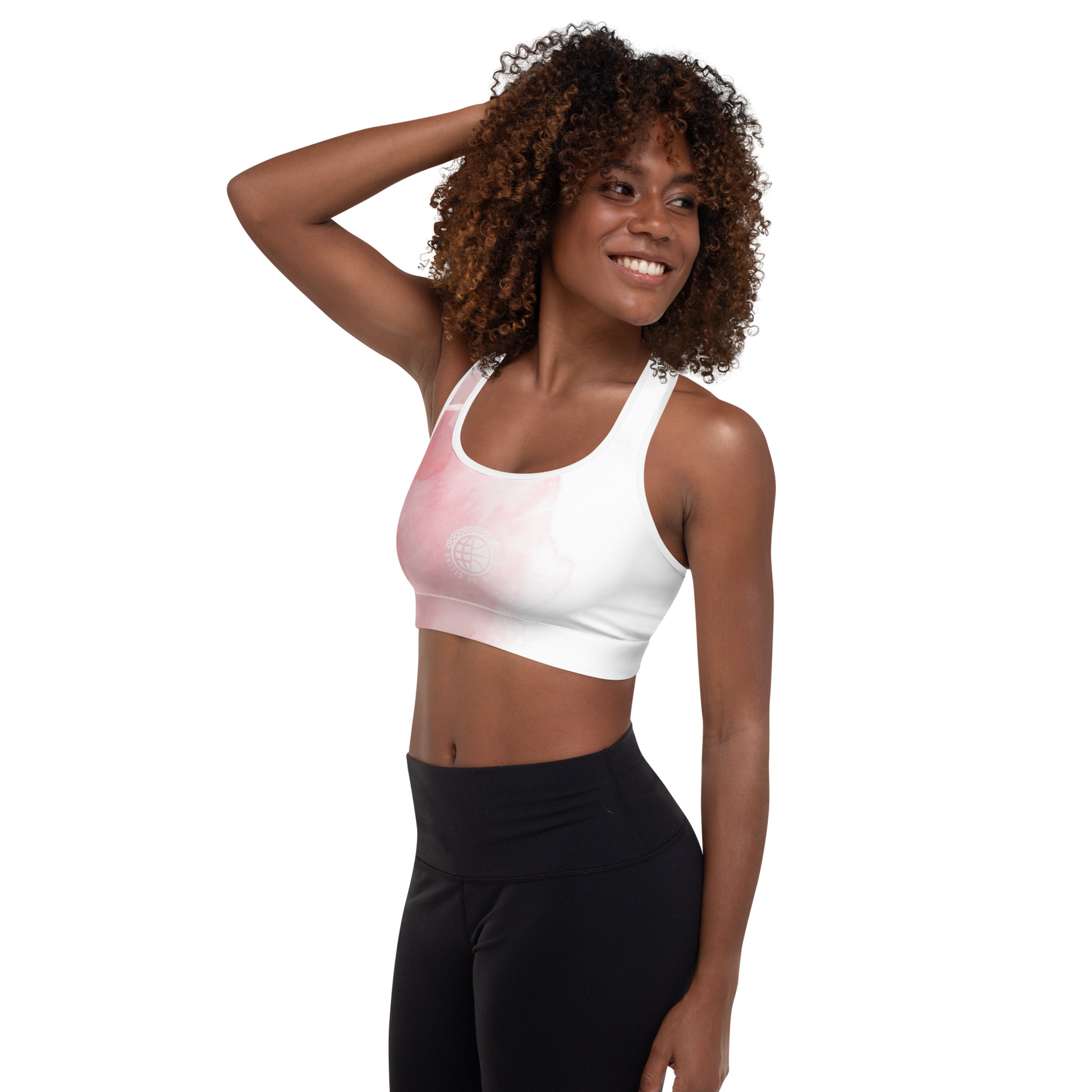 Net Pink Padded Sports Bra United By Hoops, LLC