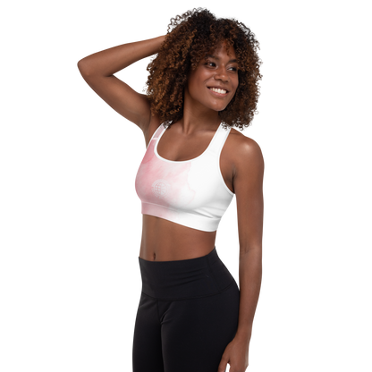 Net Pink Padded Sports Bra United By Hoops, LLC