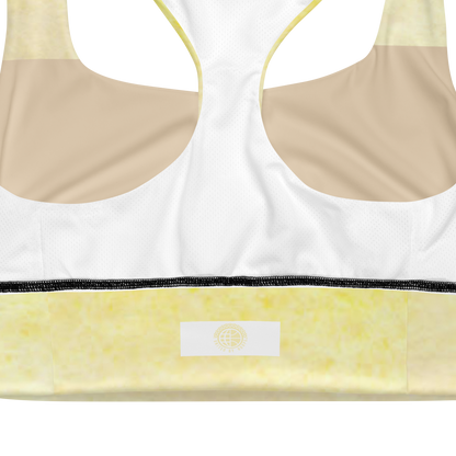 Champagne Status Recycled Longline Sports Bra United By Hoops, LLC