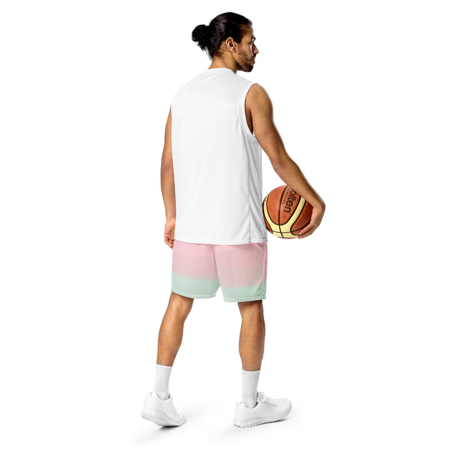 Hazy Unisex Basketball Shorts