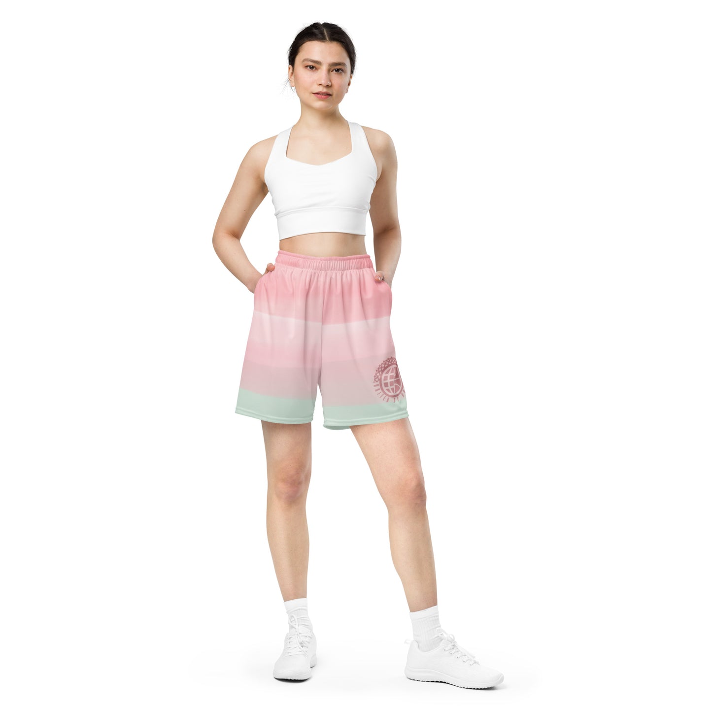 Hazy Unisex Basketball Shorts