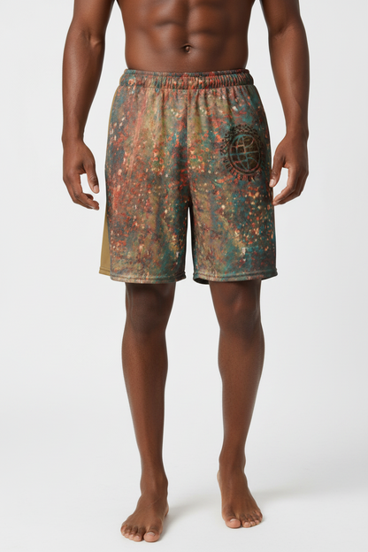 Rustic UBH Unisex mesh shorts United By Hoops, LLC