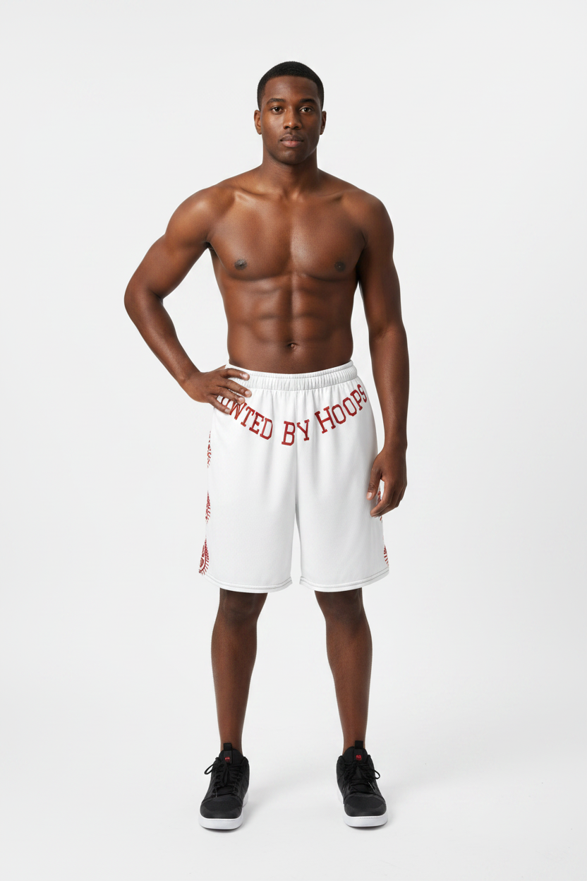 Candy Red Unisex mesh shorts United By Hoops, LLC