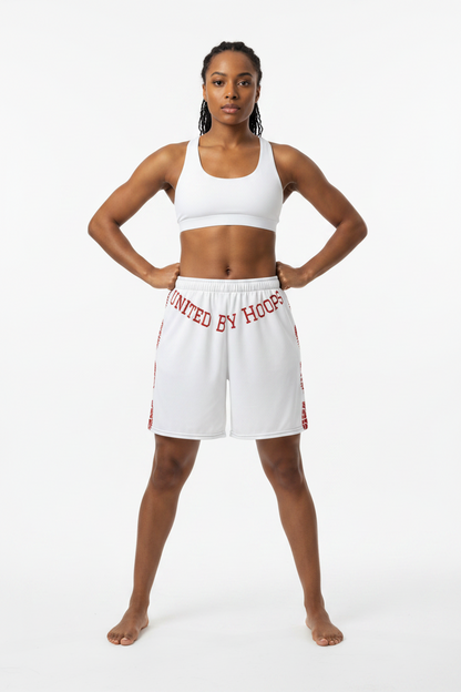 Candy Red Unisex mesh shorts United By Hoops, LLC