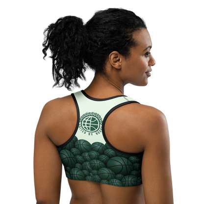 Sea Green Bball Sports bra United By Hoops, LLC