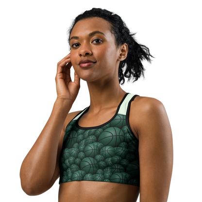 Sea Green Bball Sports bra United By Hoops, LLC