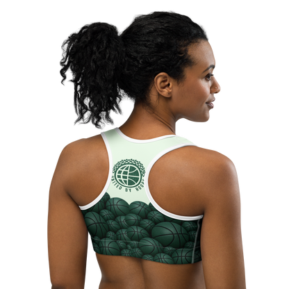 Sea Green Bball Sports bra United By Hoops, LLC