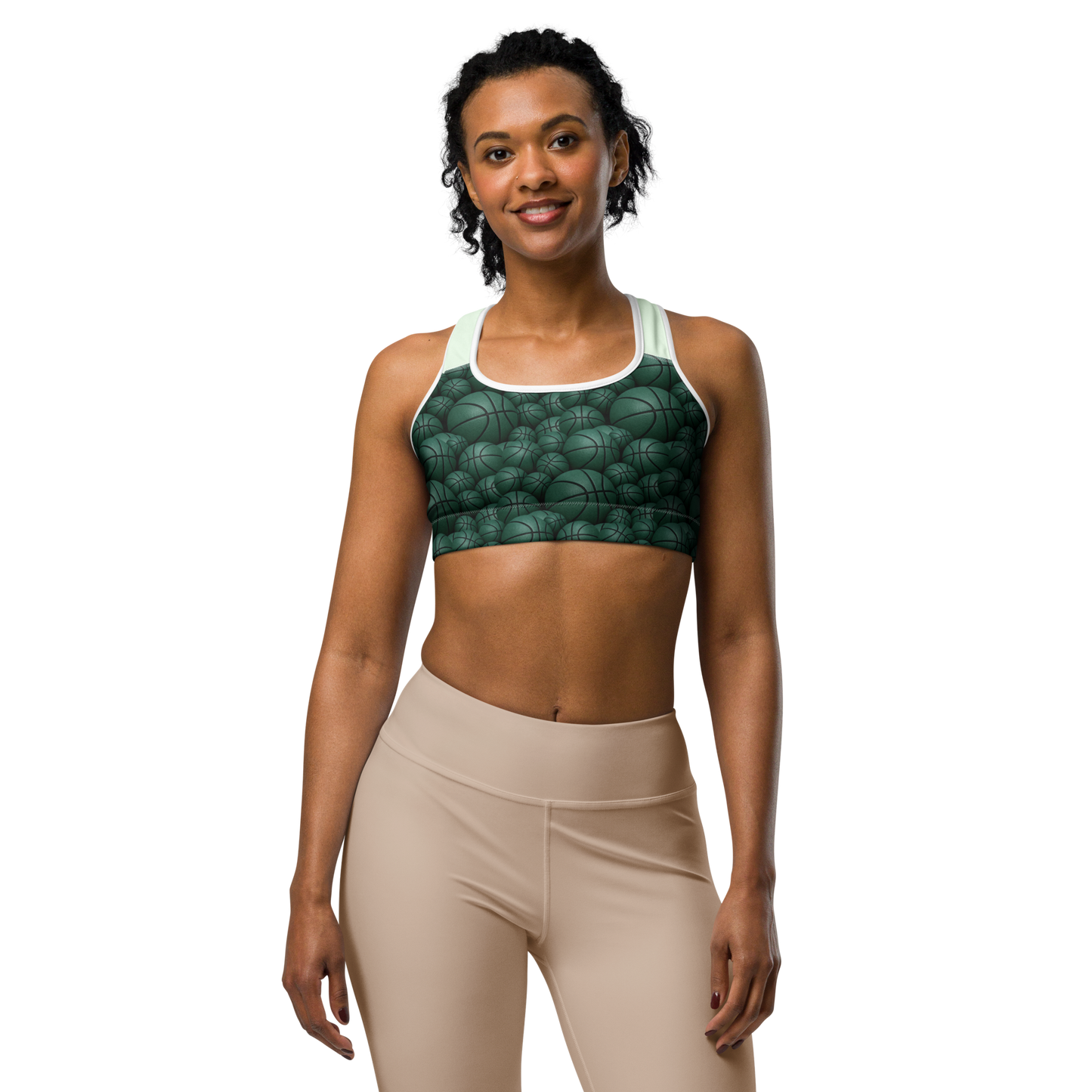 Sea Green Bball Sports bra United By Hoops, LLC