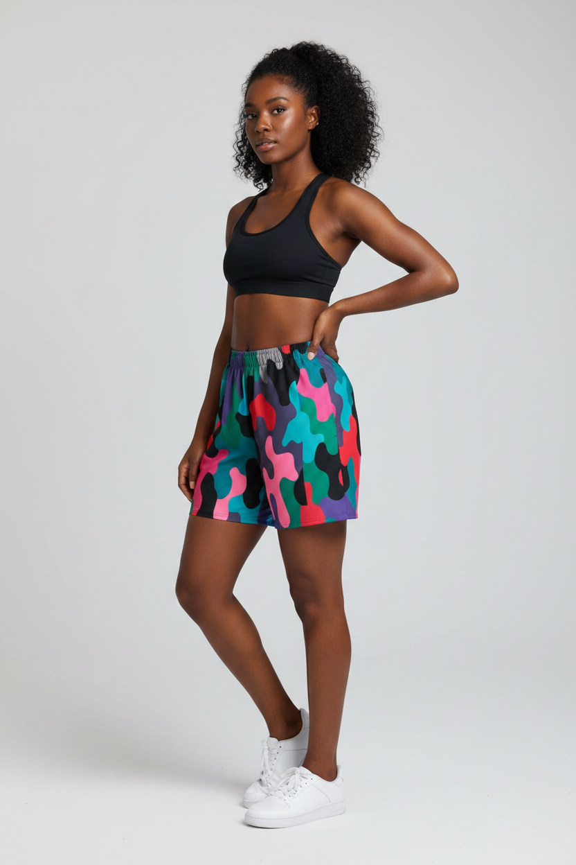 Nueve Camo Unisex Basketball Shorts United By Hoops, LLC