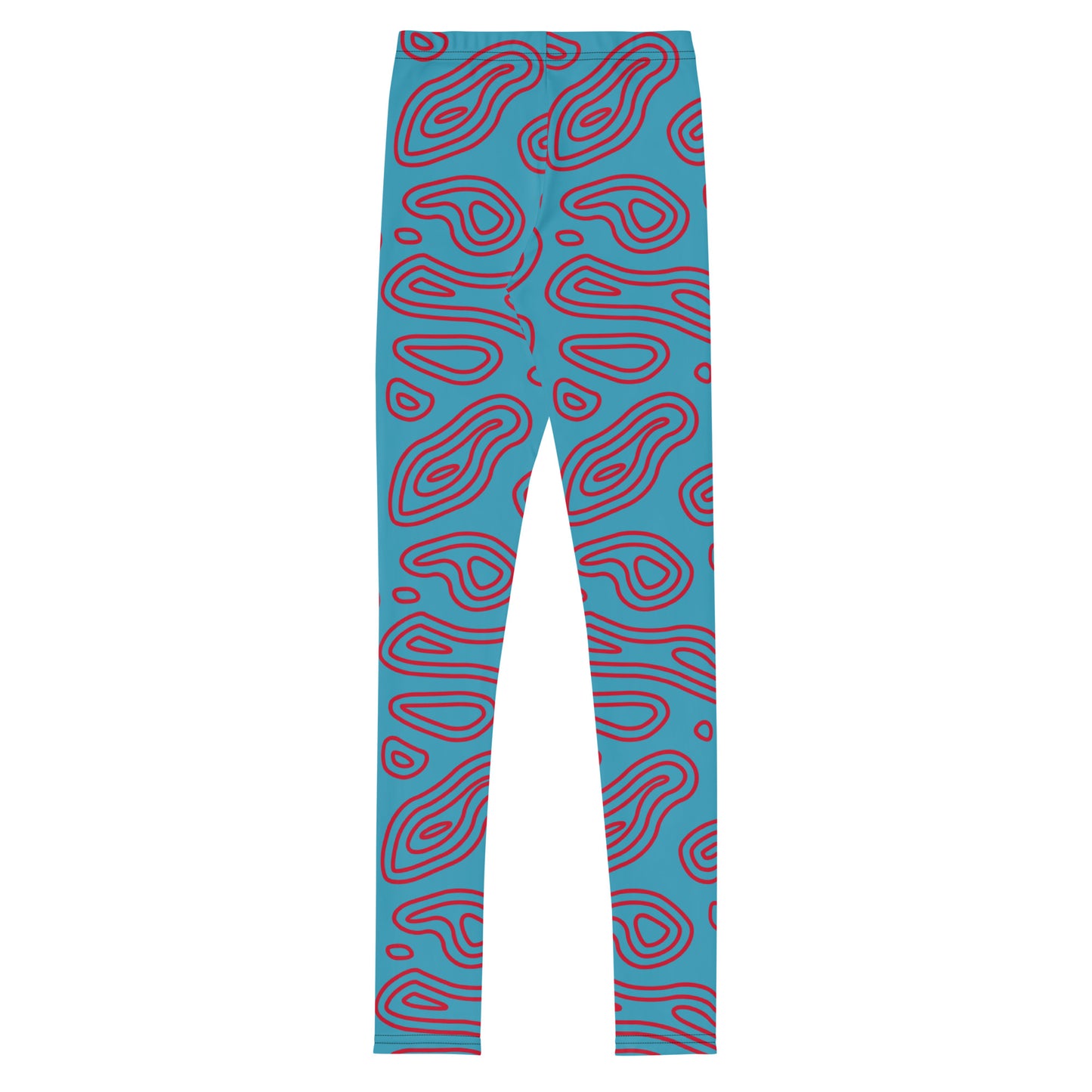 Blue 'n' Red Abstract Youth Leggings