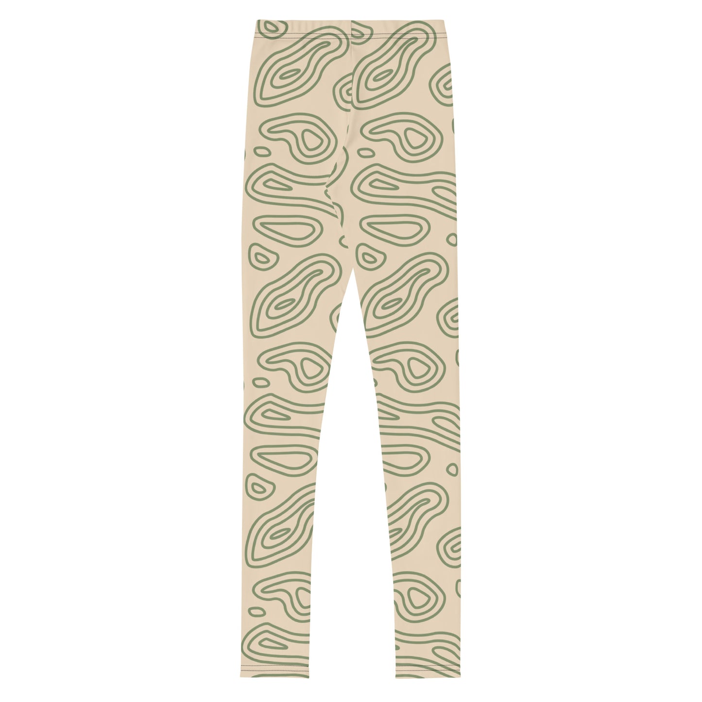 Camo Green Abstract Youth Leggings