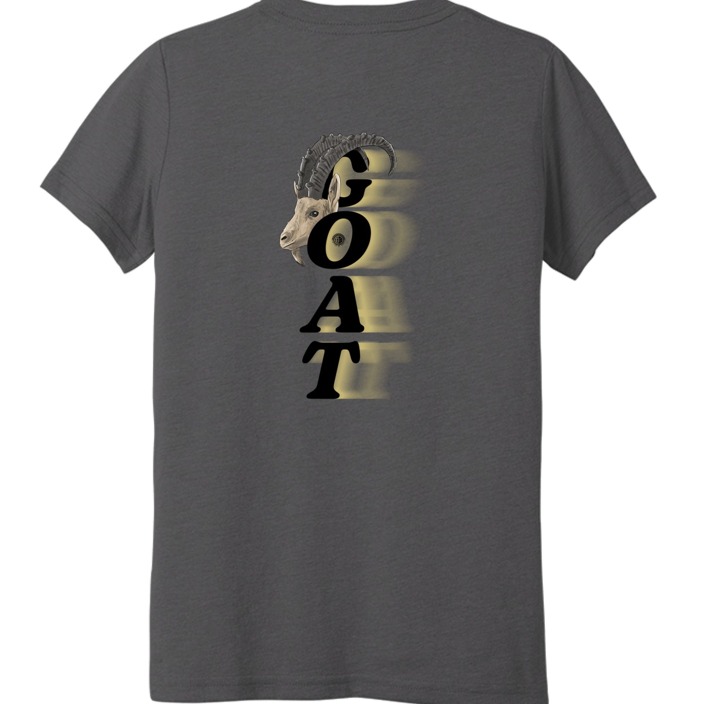 Solid Dark Grey Triblend - BACK