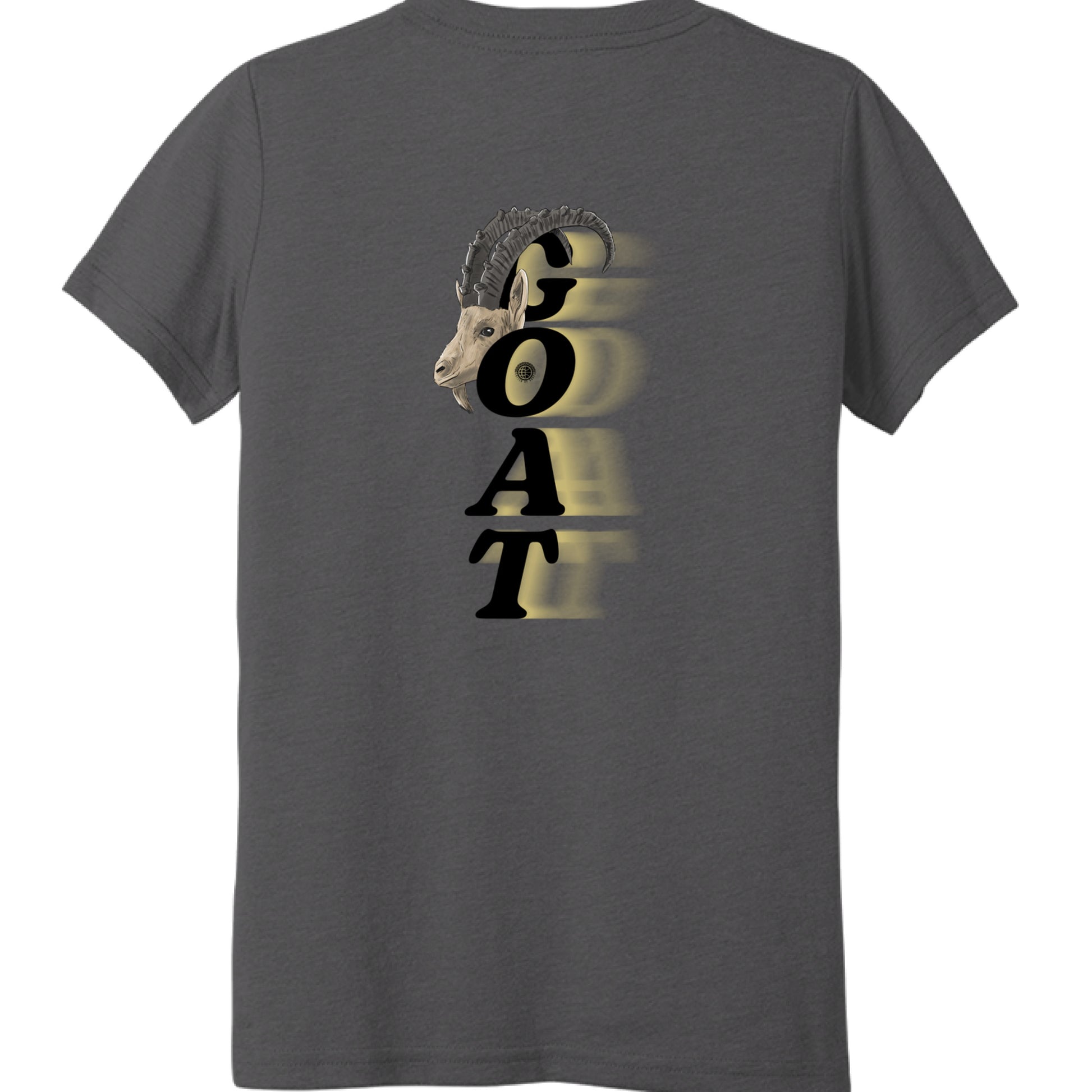 Solid Dark Grey Triblend - BACK