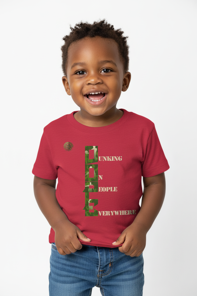 D.O.P.E. Army Toddler Tee United By Hoops, LLC