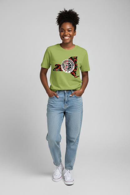 United By Hoops NYC Pan African Camo Youth Unisex Tee United By Hoops, LLC