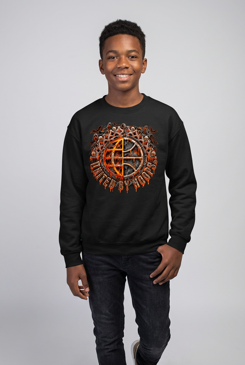 Spook' em Unisex Youth Sweatshirt United By Hoops, LLC