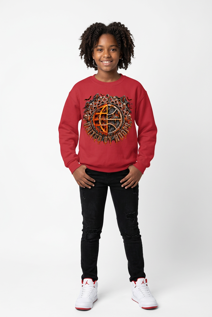 Spook' em Unisex Youth Sweatshirt United By Hoops, LLC