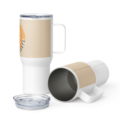 United By Hoops Travel mug w/ handle United By Hoops, LLC