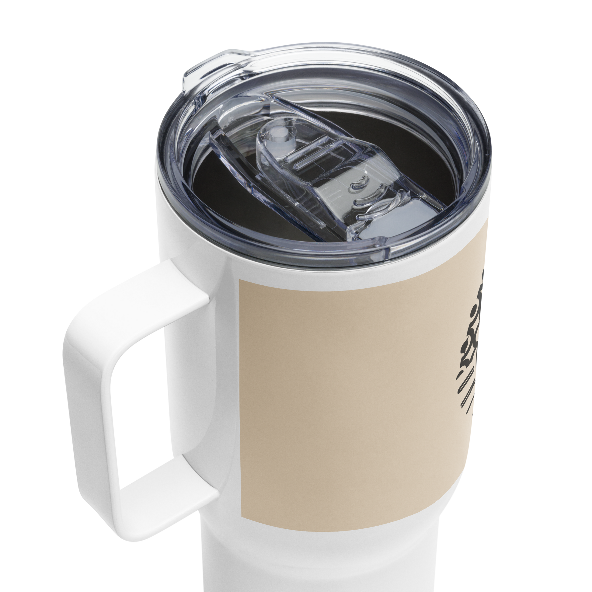 United By Hoops Travel mug w/ handle United By Hoops, LLC