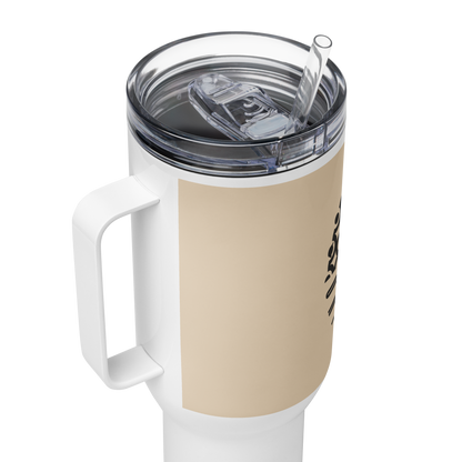 United By Hoops Travel mug w/ handle United By Hoops, LLC