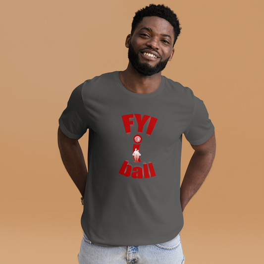 F.Y.I. I BALL Red Adult Unsix Tee United By Hoops