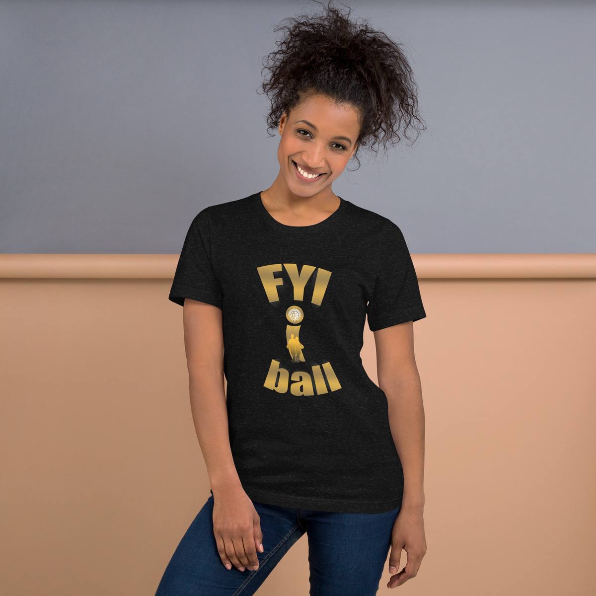 F.Y.I. I Ball Gold Adult Unsix Tee United By Hoops