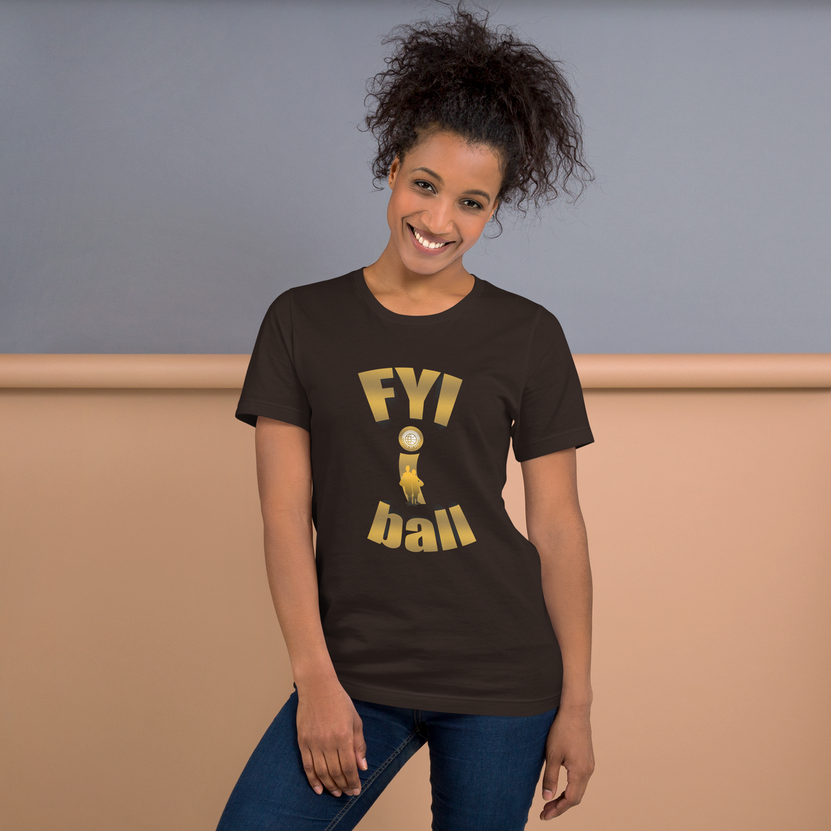 F.Y.I. I Ball Gold Adult Unsix Tee United By Hoops