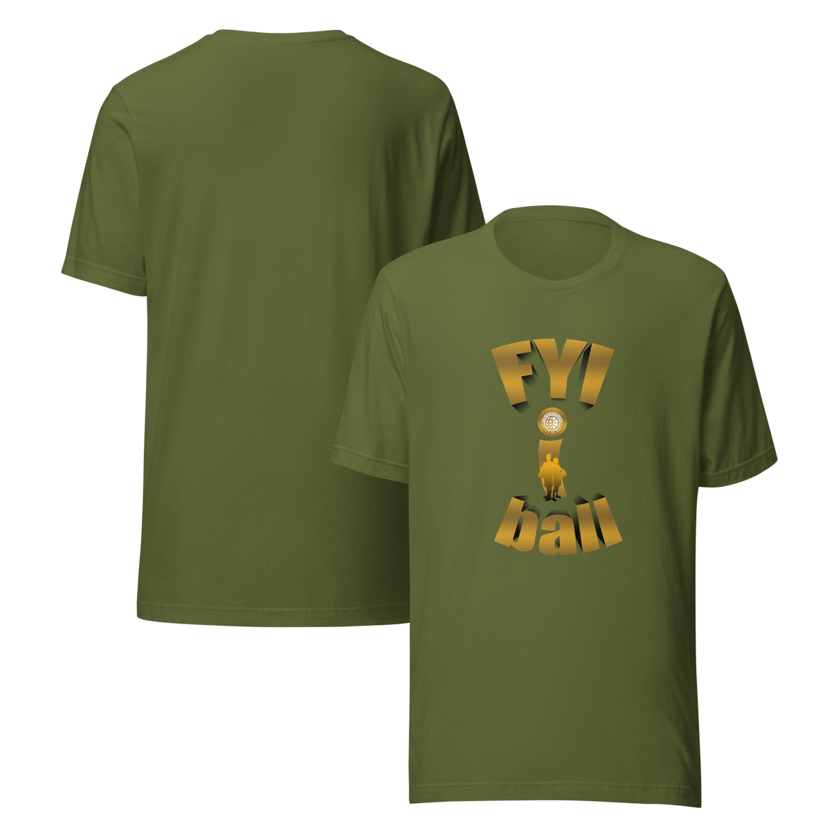 F.Y.I. I Ball Gold Adult Unsix Tee United By Hoops